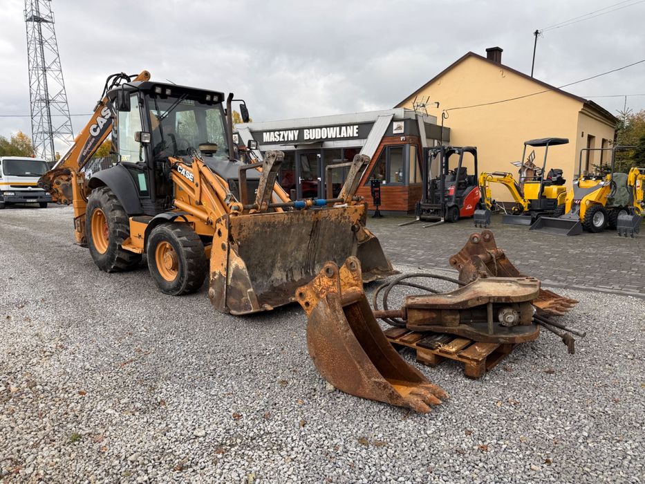 Koparko-Ładowarka CASE 580 T z 2012 roku koparka 3 łyżki MŁOT DO KUCIA