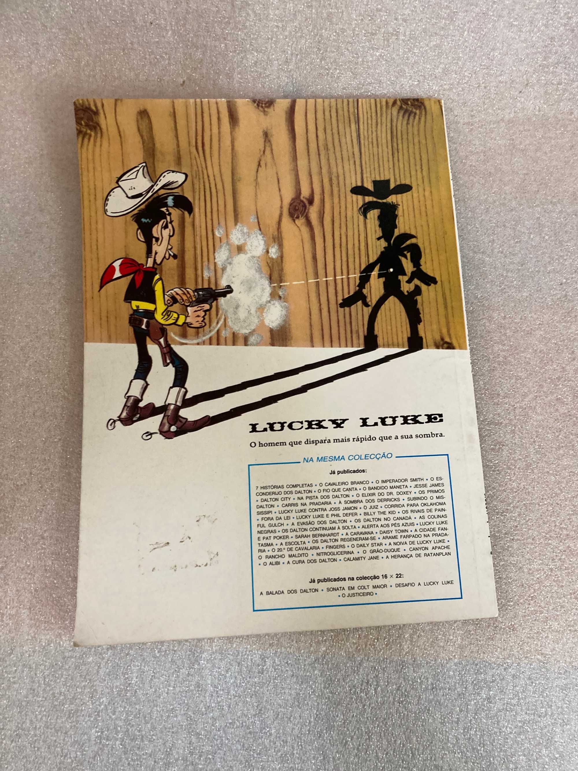 Livro da Colecção Lucky Luke O cavaleiro Branco Meribérica / Liber