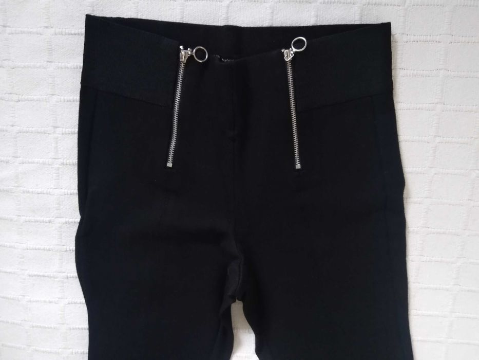Calças Negras Zara Trafaluc Collection M
