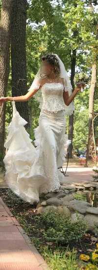 Свадебное платье костюм А силует novias