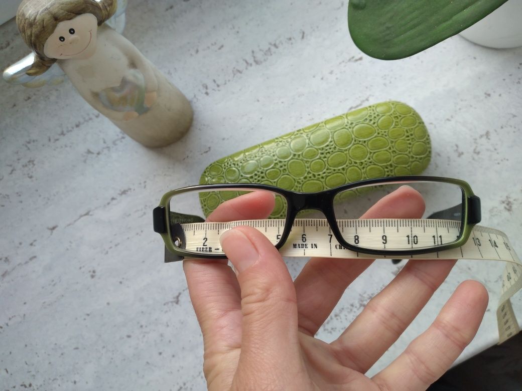 Oprawki prostokątne kwadratowe okulary korekcyjne Blue Bay zielone