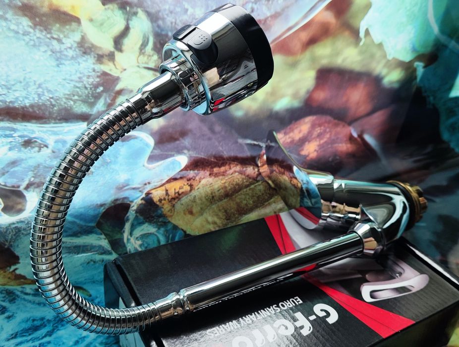 Смеситель для кухни G-FERRO HANSBERG 777 с рефлекторным изливом на 2 р