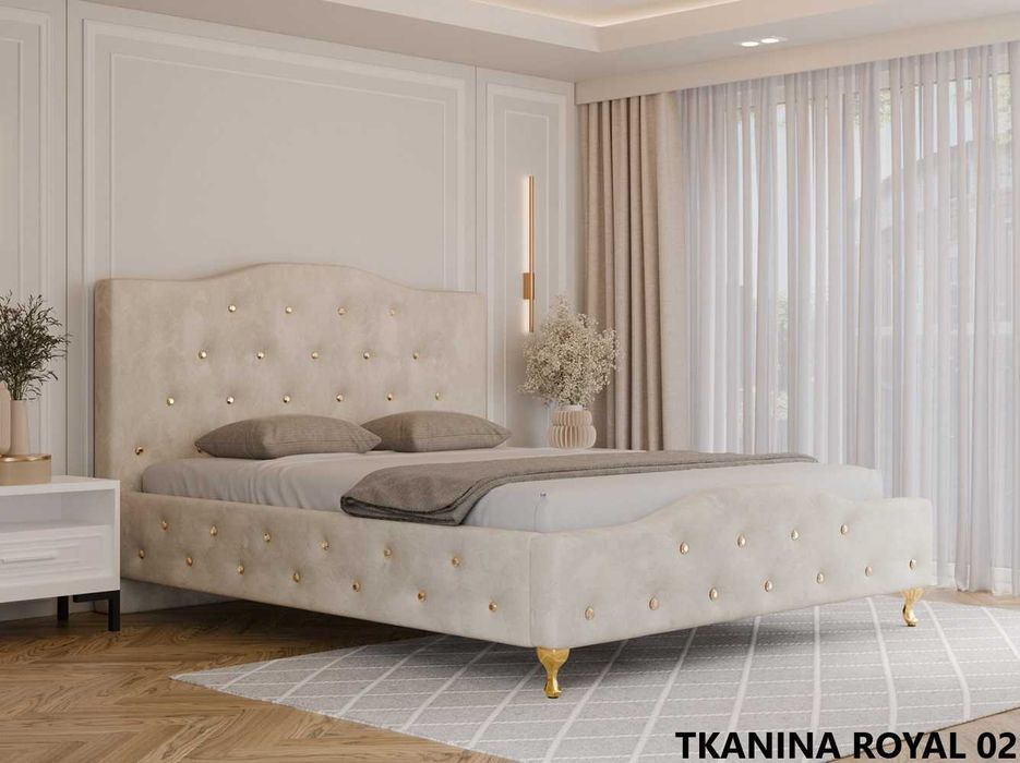 Łóżko tapicerowane GLAMOUR LUXE 120/140/160/180/200x200