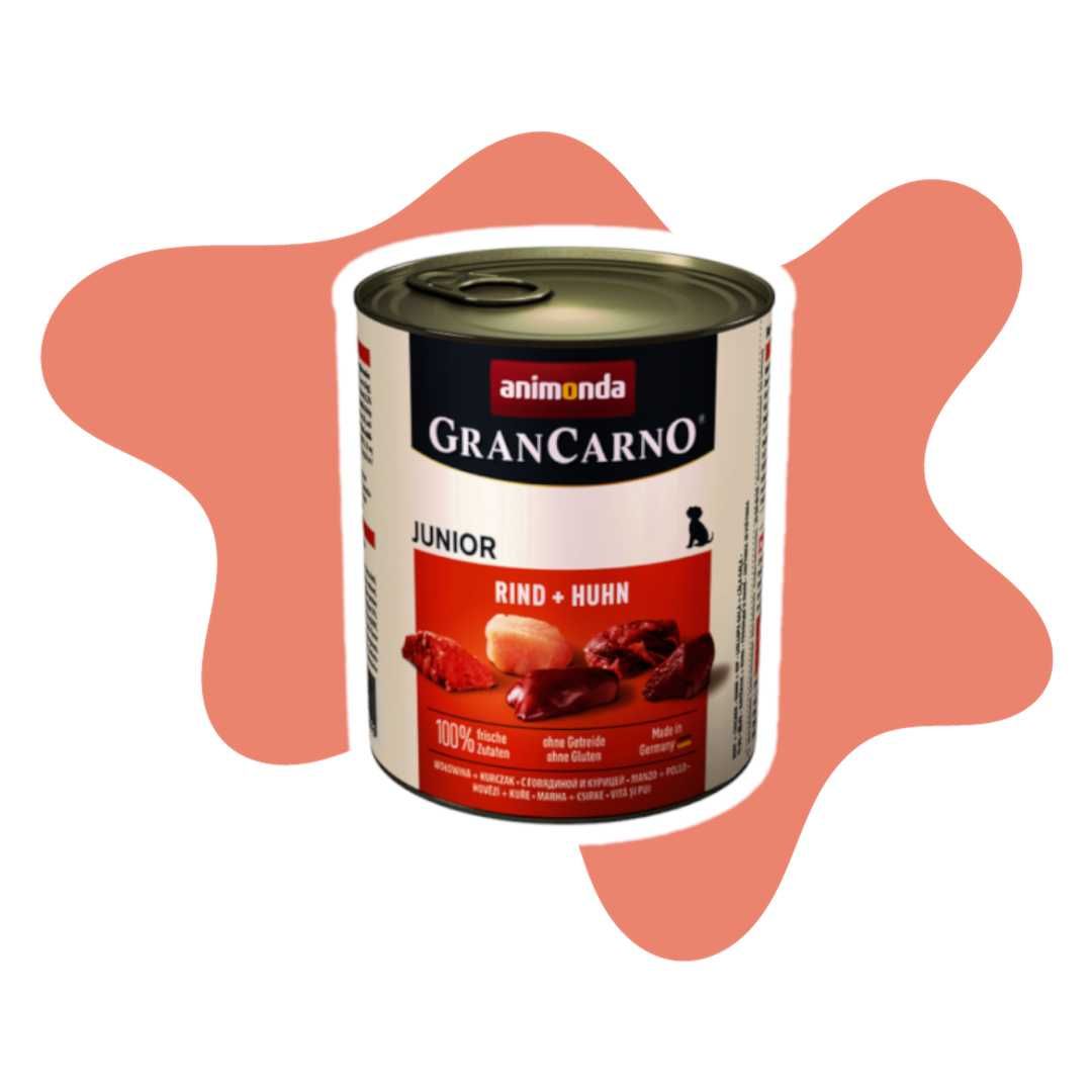 Animonda GranCarno Original Junior Wołowina Kurczak 12x800g