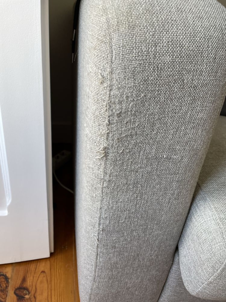 Sofa Habitat cinzento claro