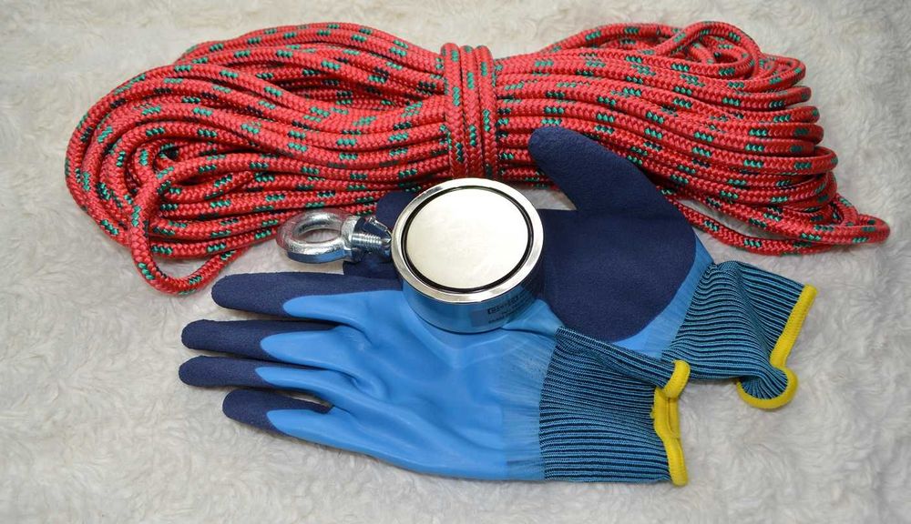 Magnes neodymowy do poszukiwań uchwyt obustronny F200 N50 350kg