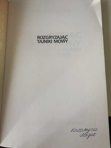 Rozgryzając tajniki mowy Edward Łuczyński  I  dla logopedów