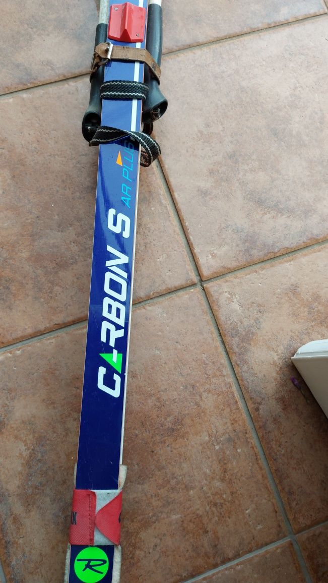 Narty biegowe Rossignol 200 cm z wiązaniami+ kije 135 cm