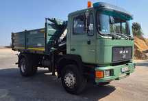 MAN 17.232  MAN wywrotka kiper 4x4 HDS HIAB 090