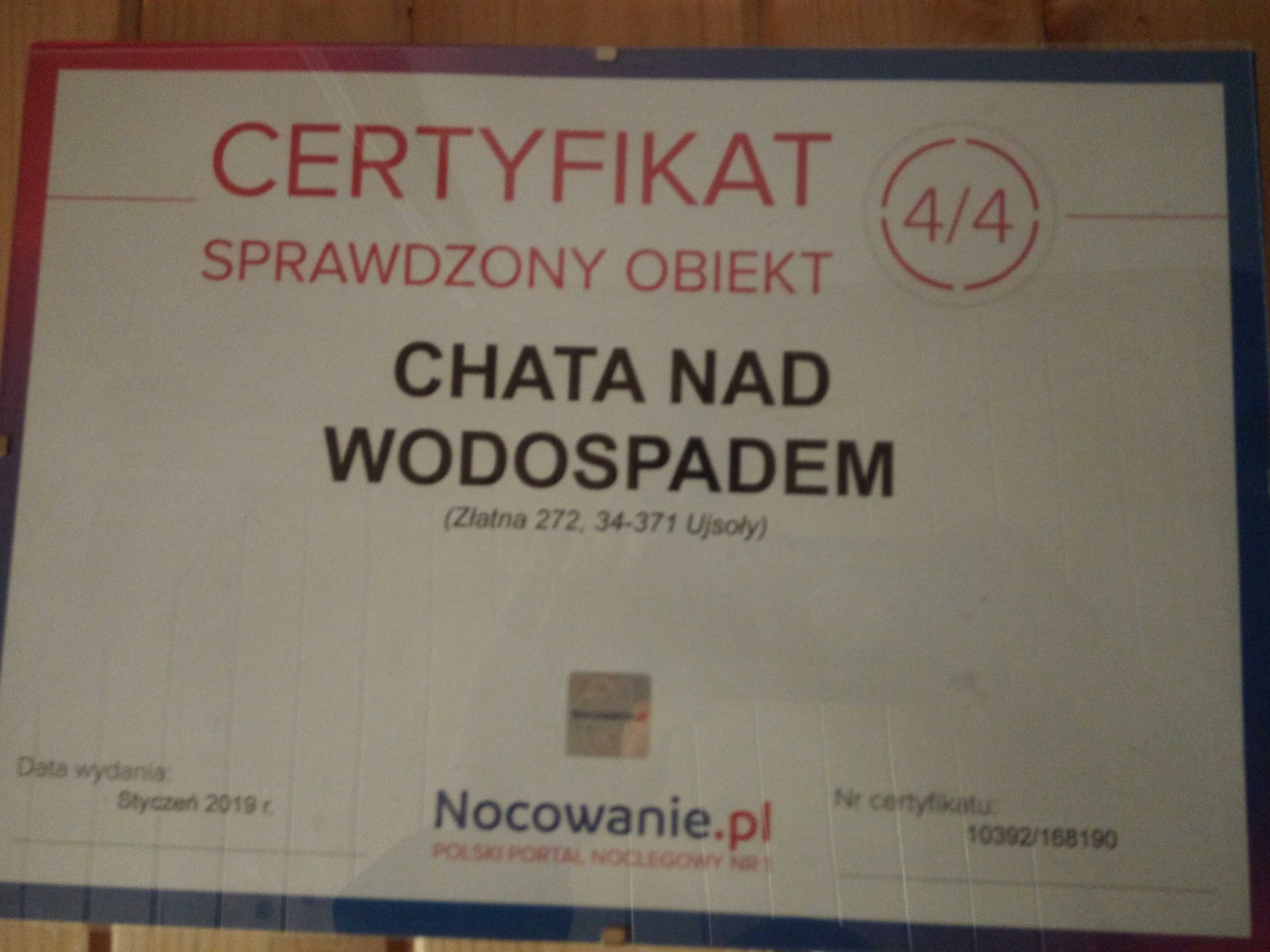 Domek w górach nad wodospadem w lesie  sauna weekend wakacje nad rzeką