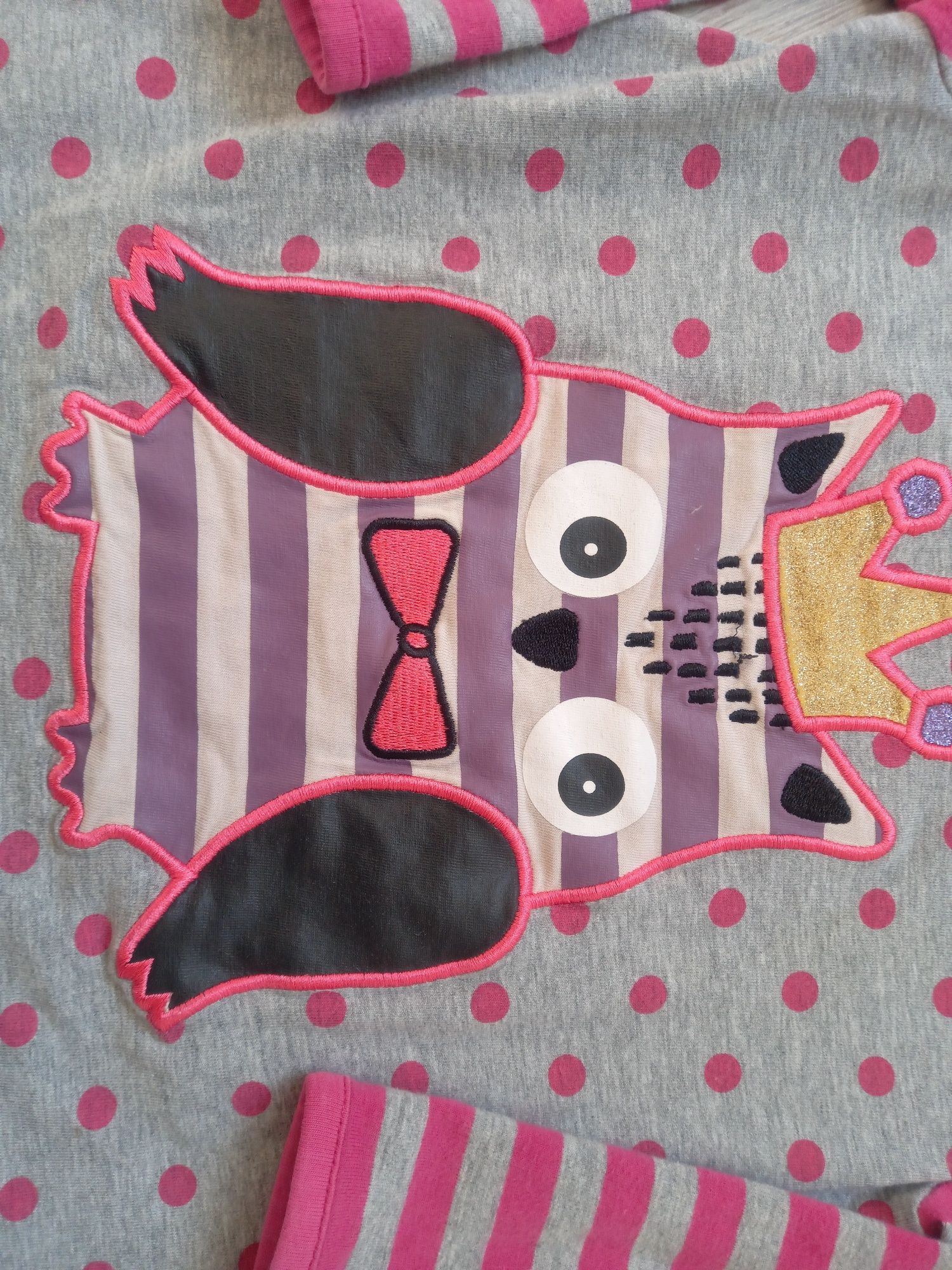 Bluzka tunika sowa kids by Lindex roz 92 cm 1.5 -2 lata