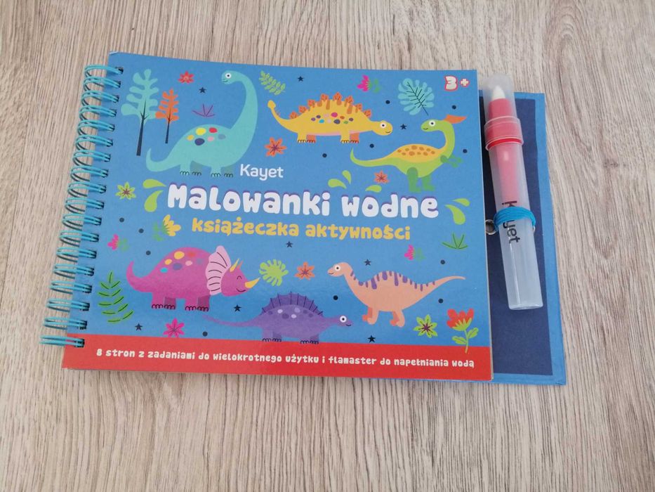 Nowy Kayet KOLOROWANKI wodne Książeczka aktywności 3+