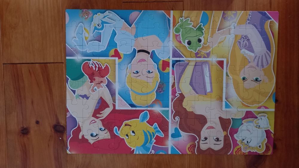 2 puzzles Princesas Disney 104 peças