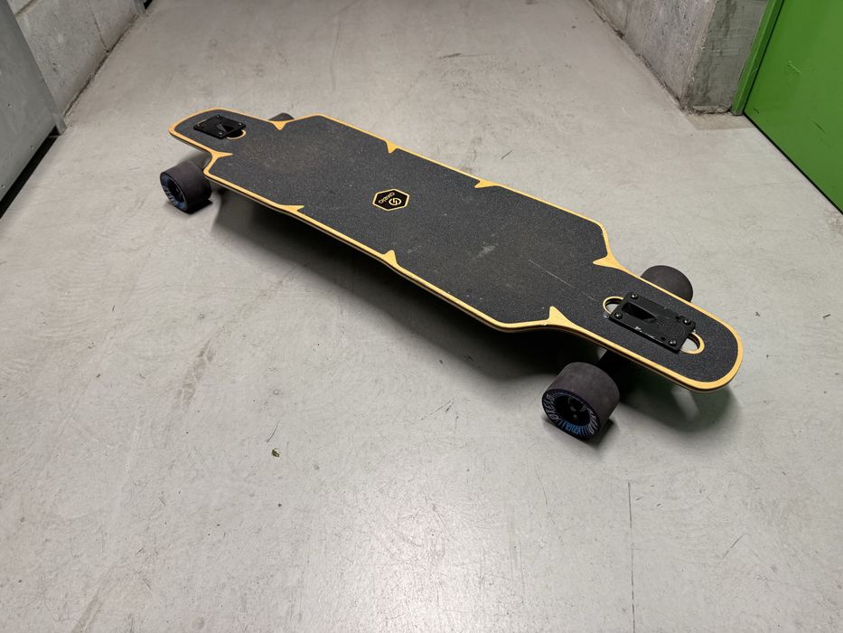 Deskorolka Oxelo Longboard Drop Race Czarny