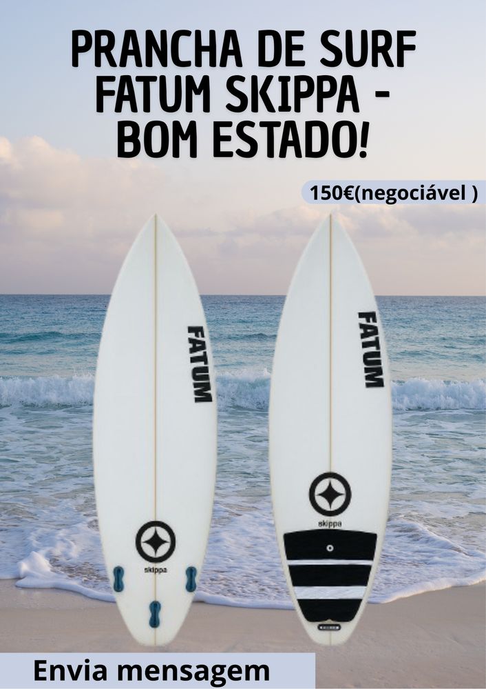 Prancha de Surf Fatum Skippà – Bom Estado!