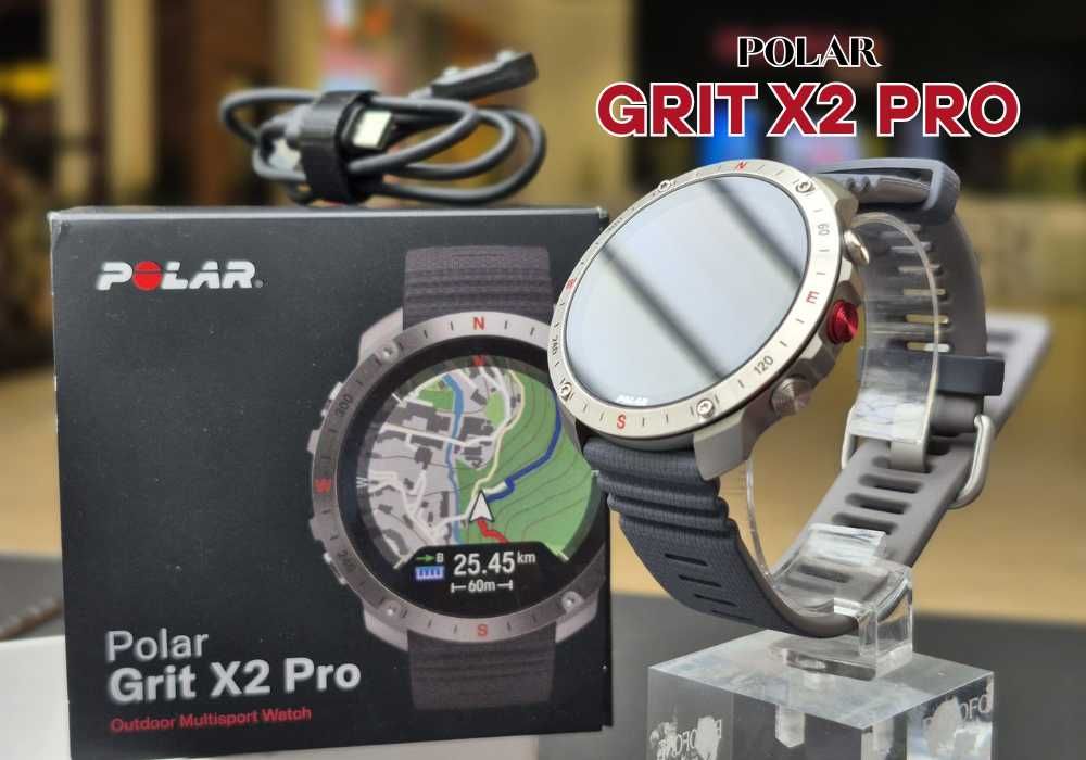 Smartwatch Zegarek Sportowy POLAR Grit X2 Pro srebrny