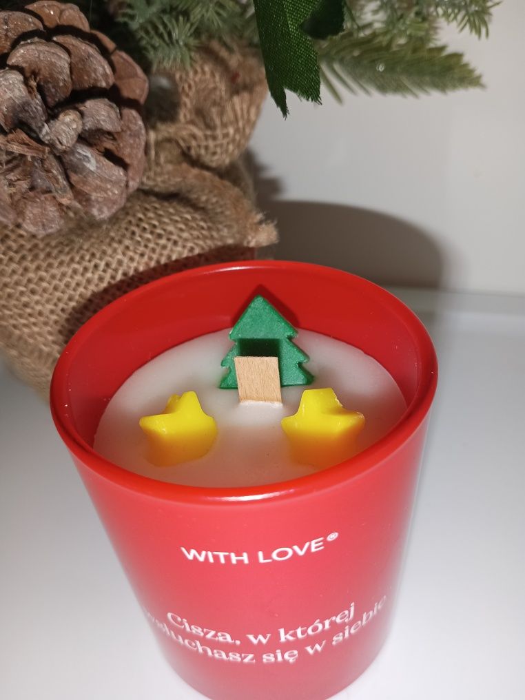 With love nowa świeca świeczka zapachowa w szkle