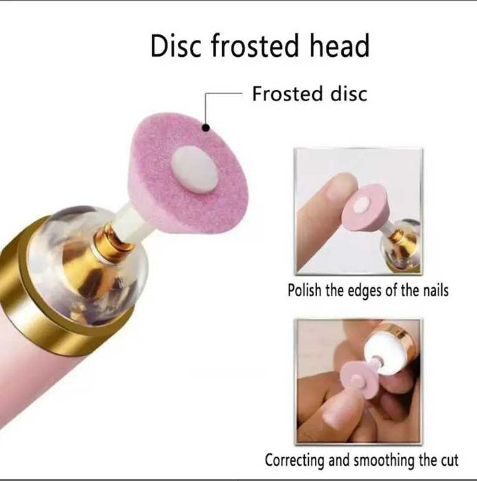 Фрезер-ручка для манікюру та педикюру з підсвіткою,фрезами в комплекті