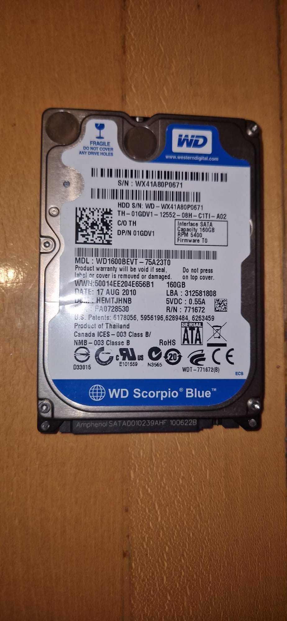 Dysk 2,5 SATA 160GB
