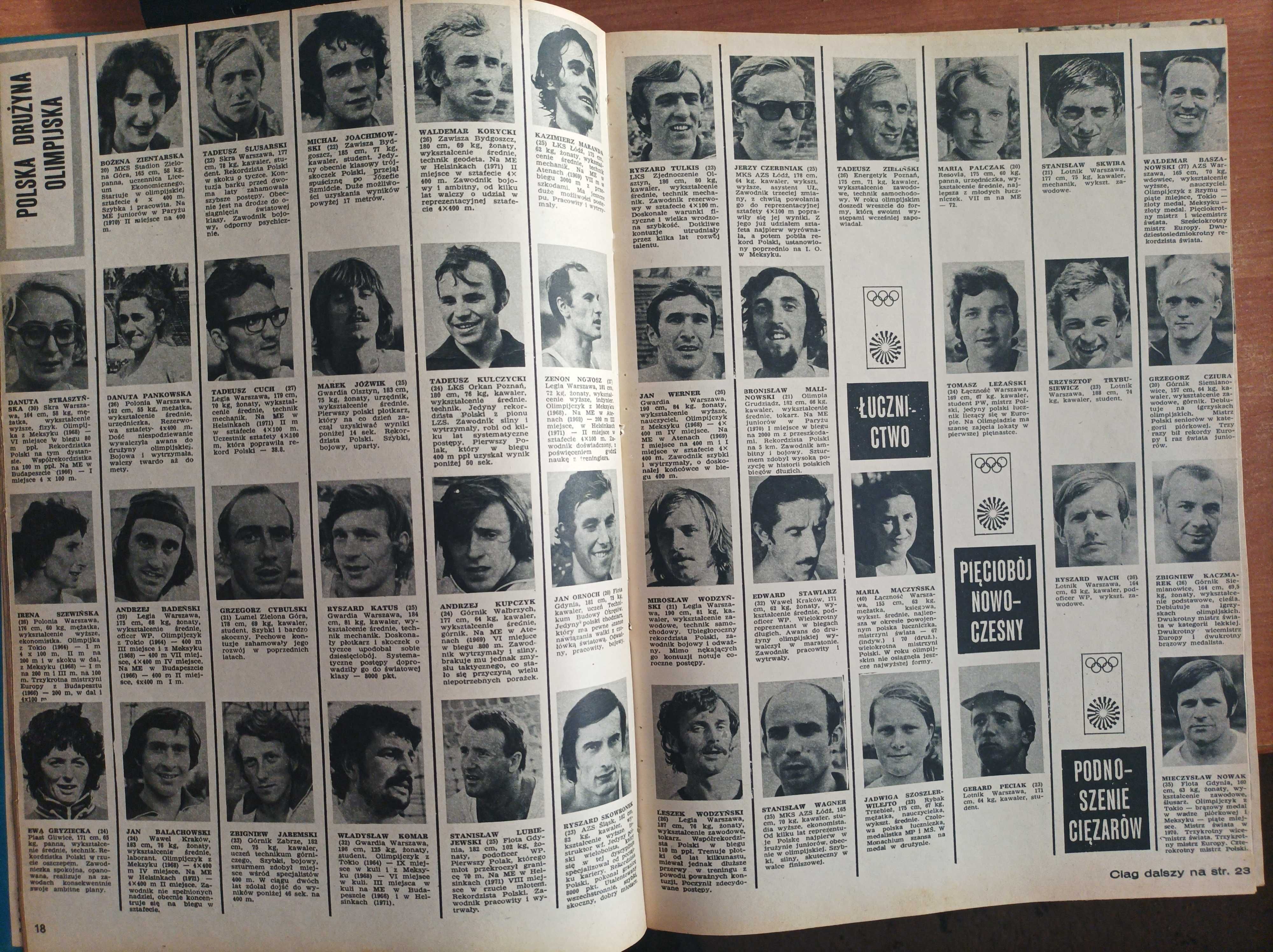 Tygodnik "Sportowiec" - rocznik 1972