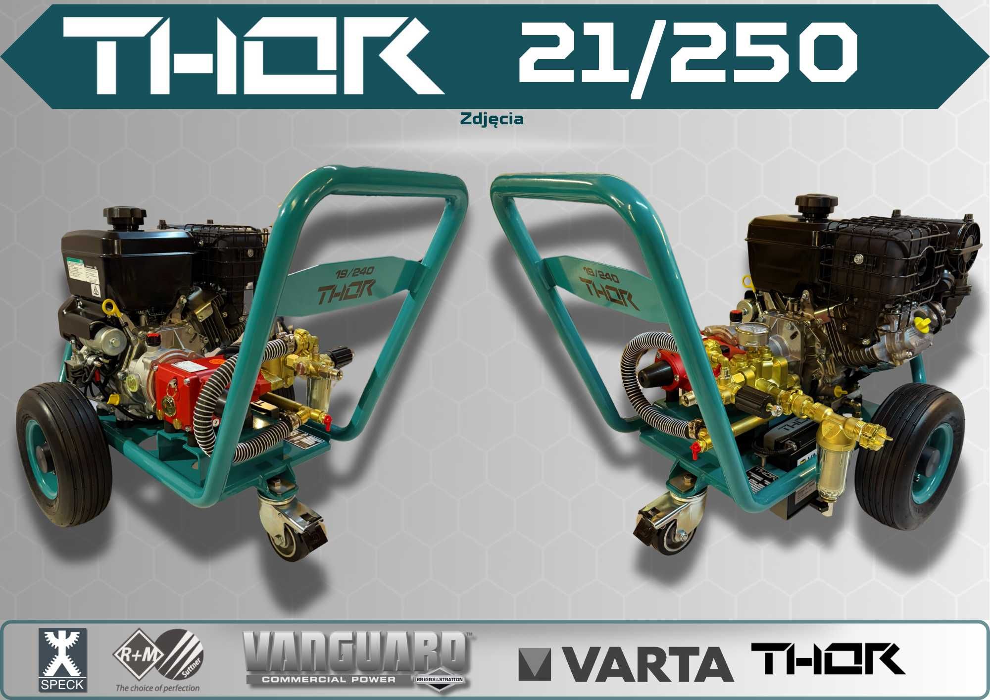 Myjka ciśnieniowa THOR 19/240 – 19L/min 240 bar *Vanguard 14KM*SPECK*