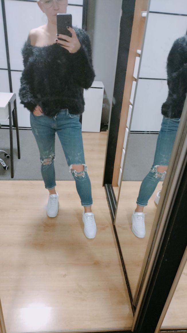 Dżinsy jeansy nowe 38 z dziurami