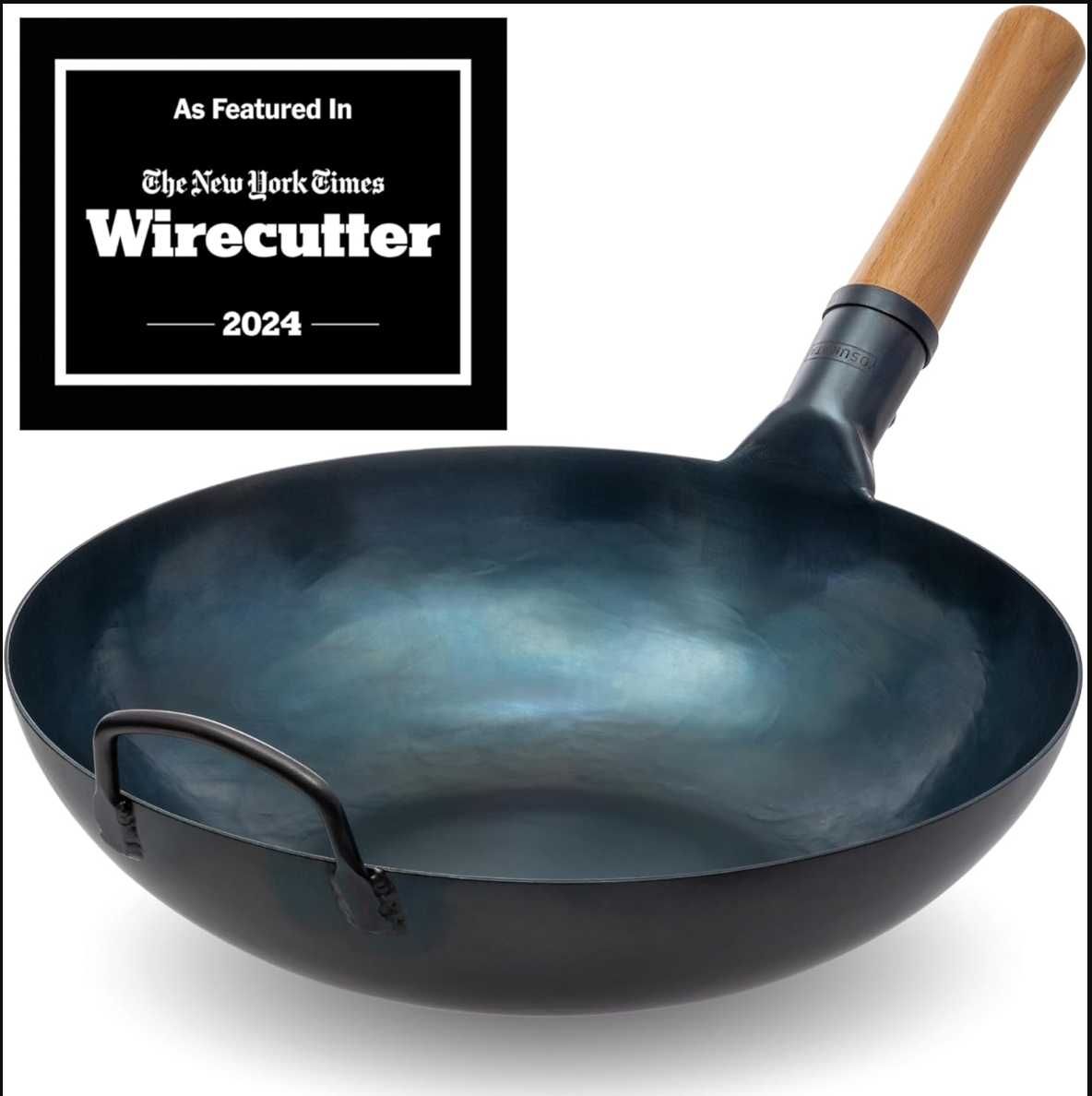 Wok ze stali węglowej 34 cm YOSUKATA