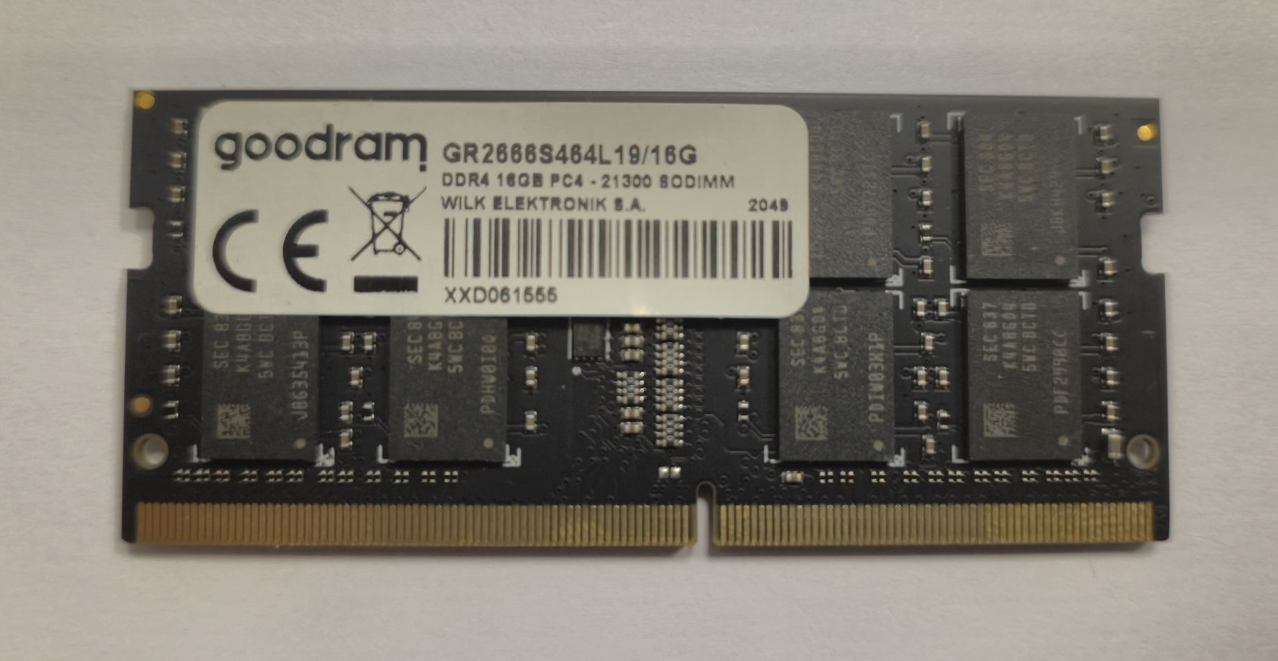 Pamięć RAM Goodram 16GB DDR4 2666MHz SODIMM