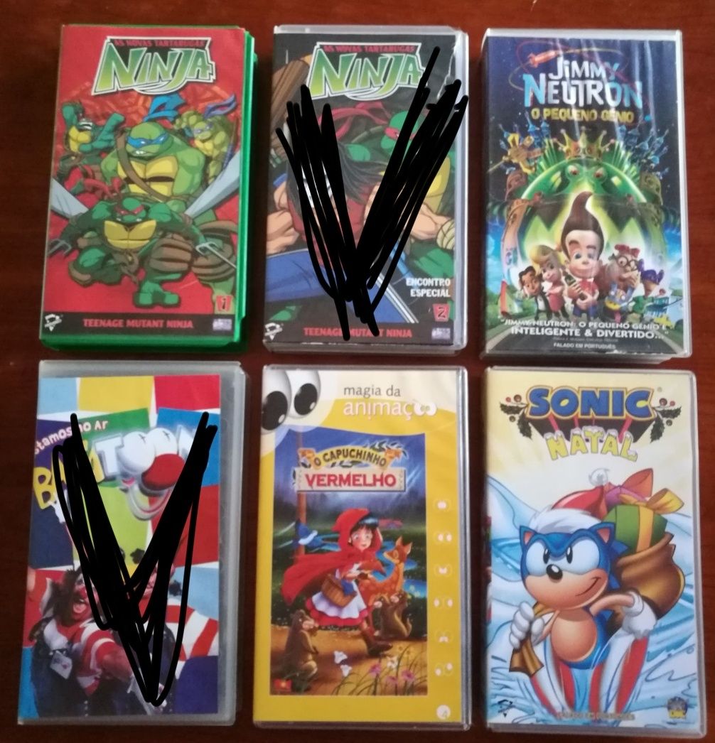 VHS e DVD Animação e Super Heróis