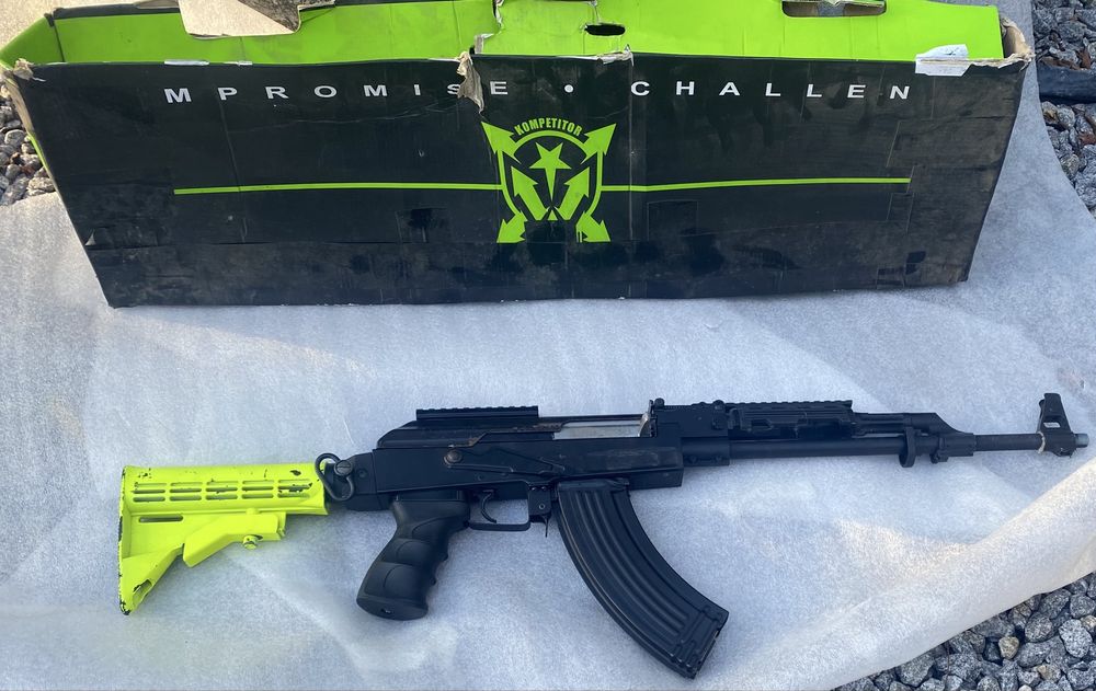 Ak 47 airsoft full metal preto