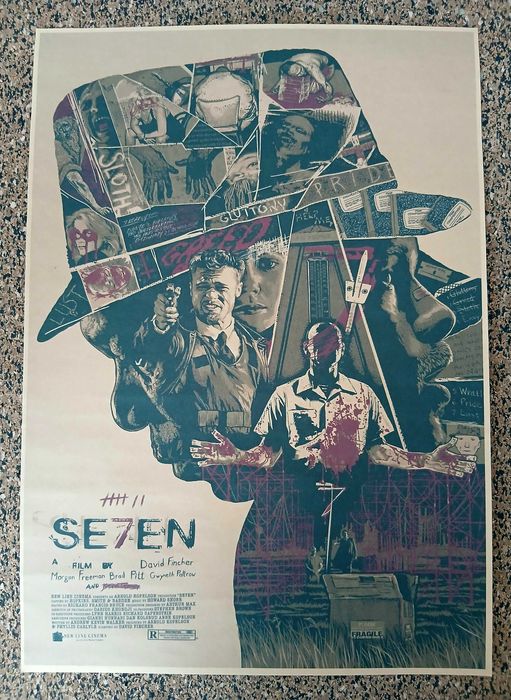 Poster - Sete Pecados Mortais (papel kraft, formato A3)