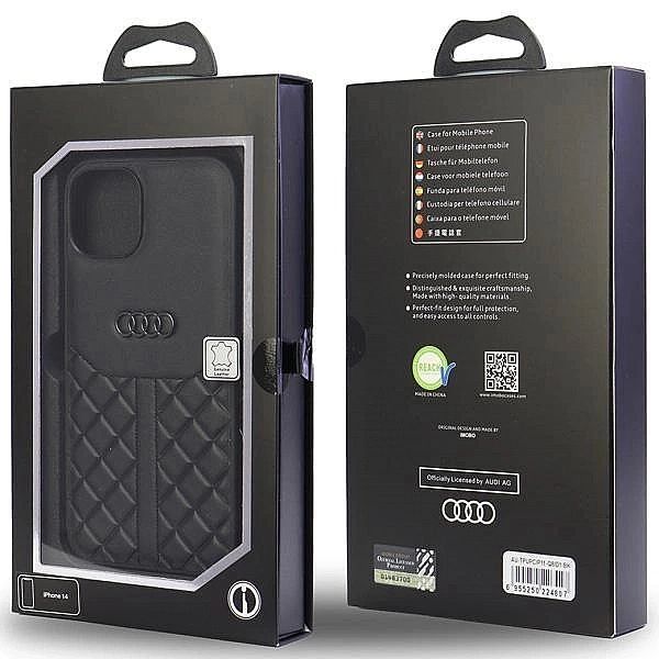 Etui Audi Genuine Leather na iPhone 11 / Xr - czarne