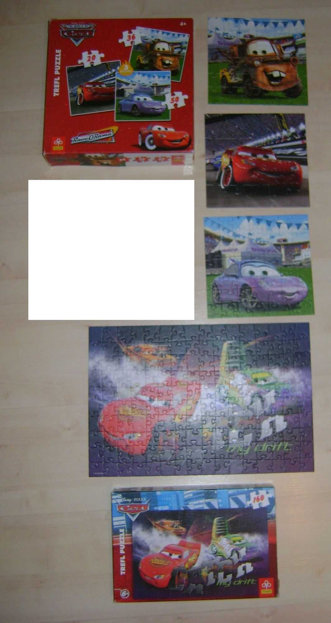 PUZZLE 4 sztuki puzzli dla chłopca Cars Zygzak