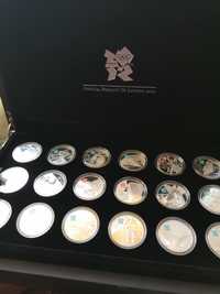 kolekcja monet 5 funtowych z okazji Olimpiady w Londynie 2012