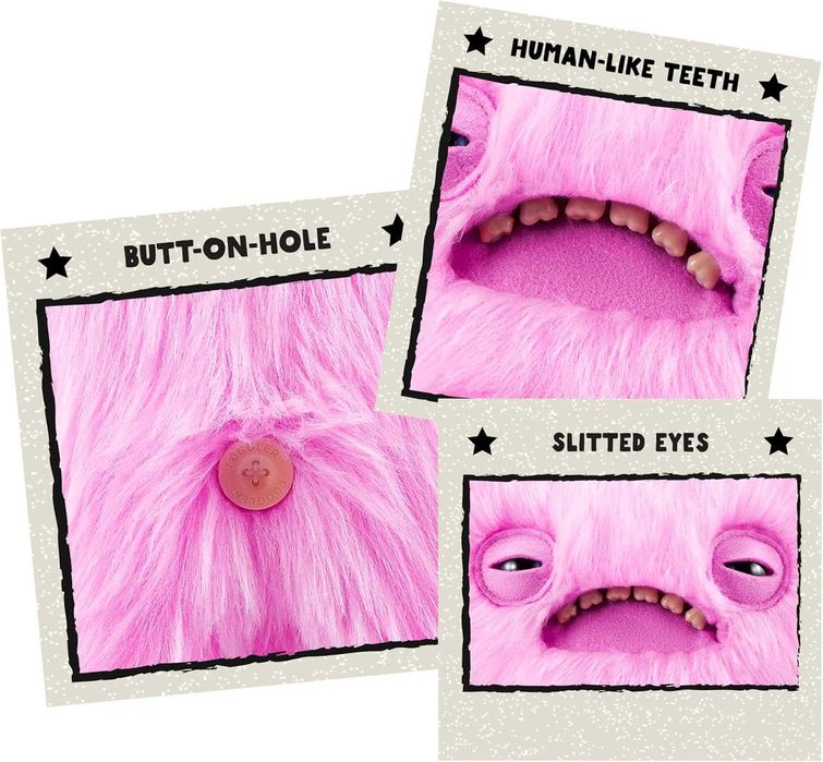 Оригінал м'яка іграшка Фуглер із серцем Рожевий Fuggler Love Fugg