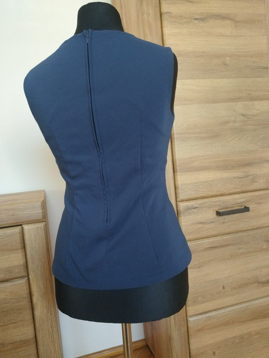 Elegancka bluzka L granatowa Orsay