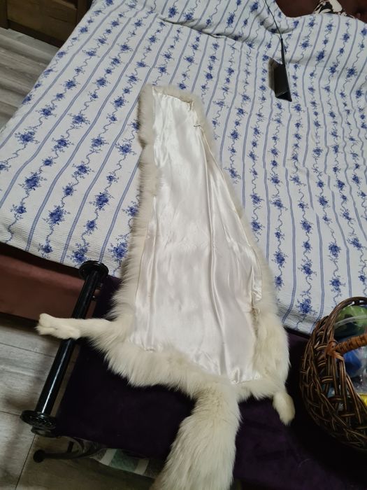 Горжетка, накидка, болеро песец белый