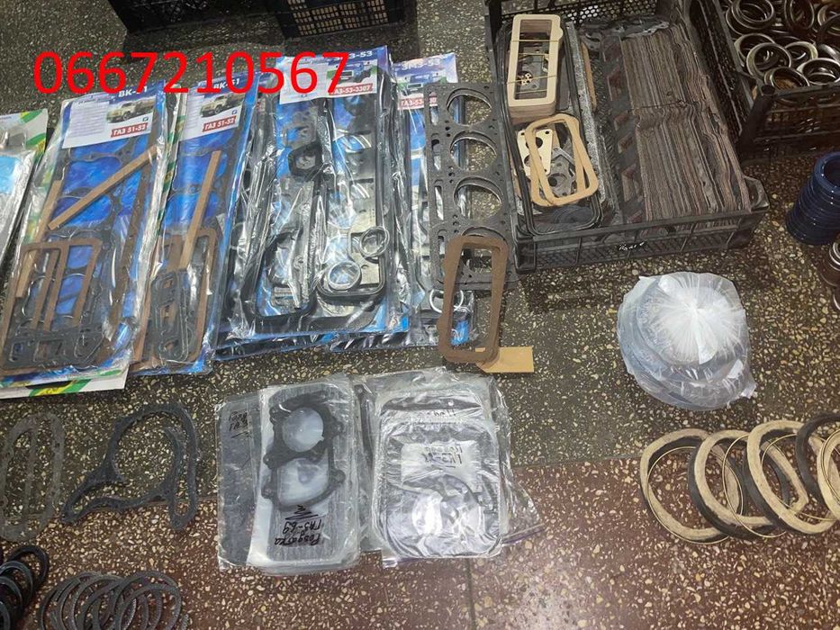 Прокладки, сальніки мостів, двигуна Уаз, Волга, Газ 51, Газ 52, Газ 53