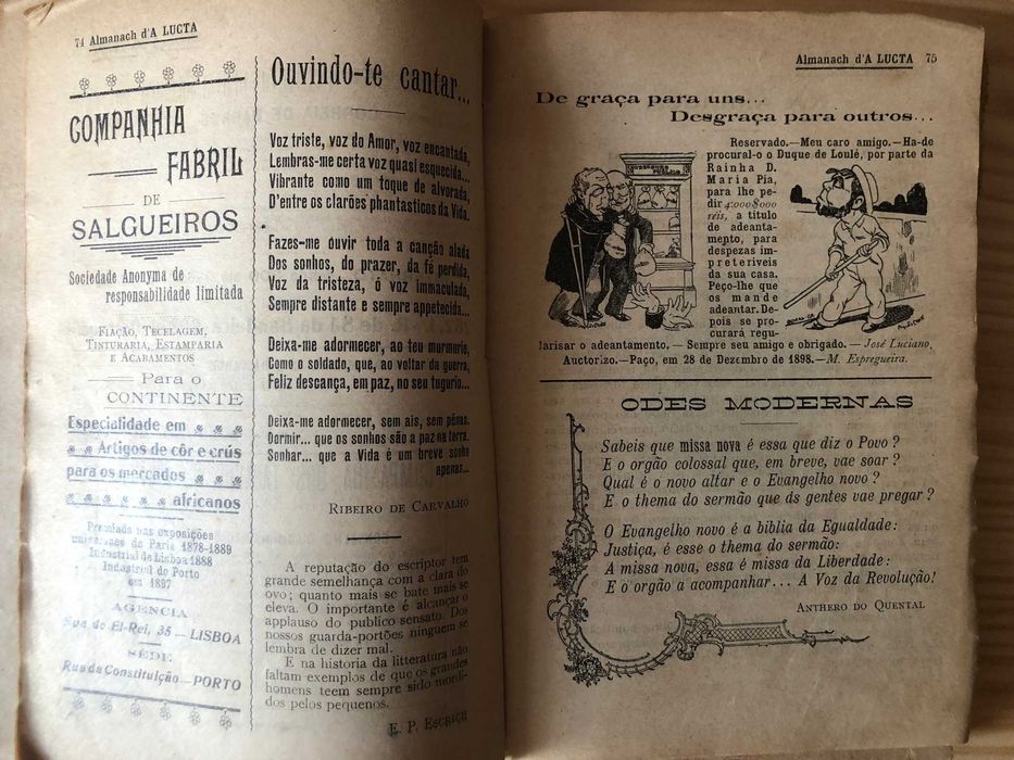 Almanach ALUCTA para 1910 - 1º número