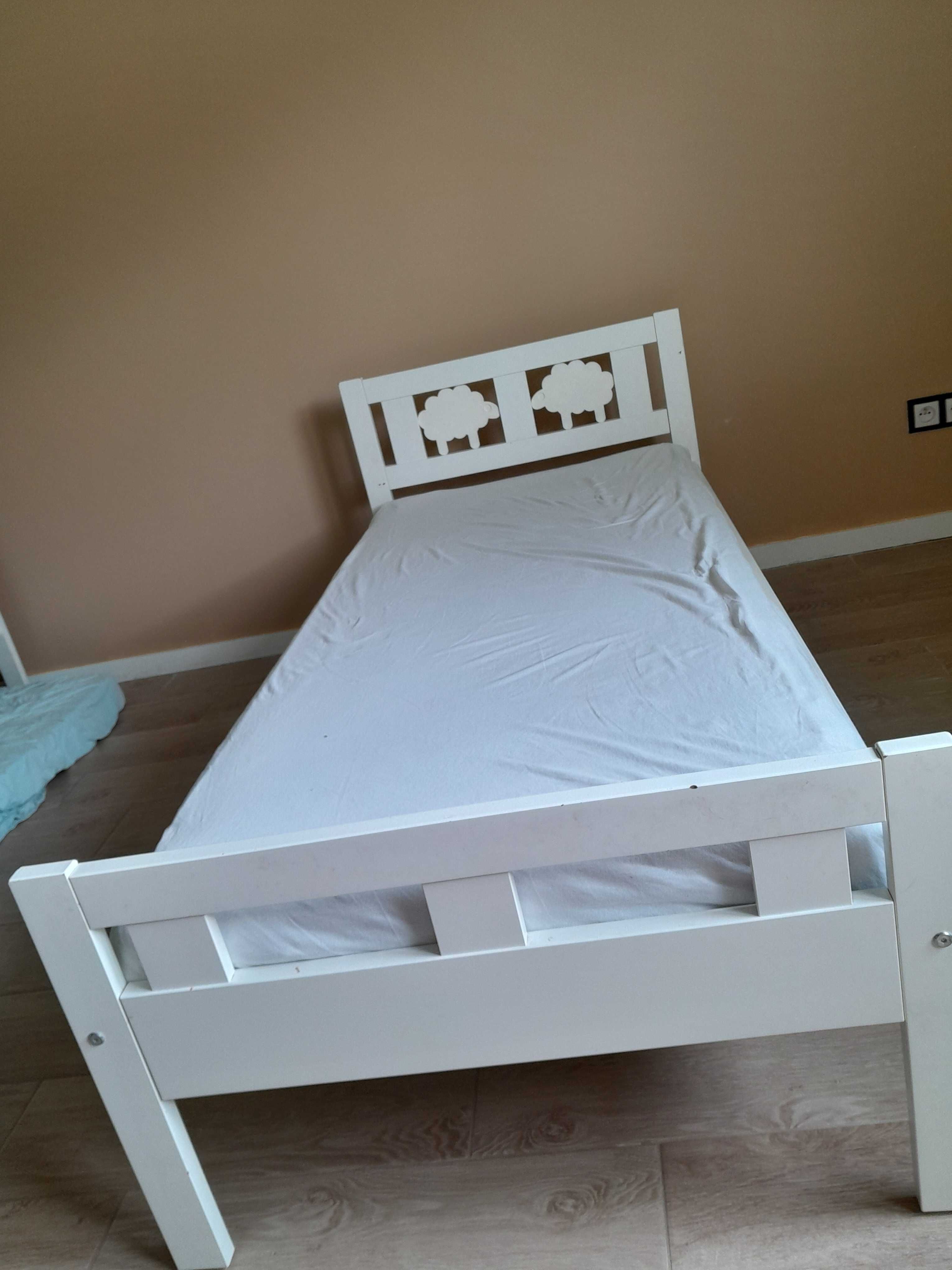 Łózko dziecięce  ikea 160x70 biale