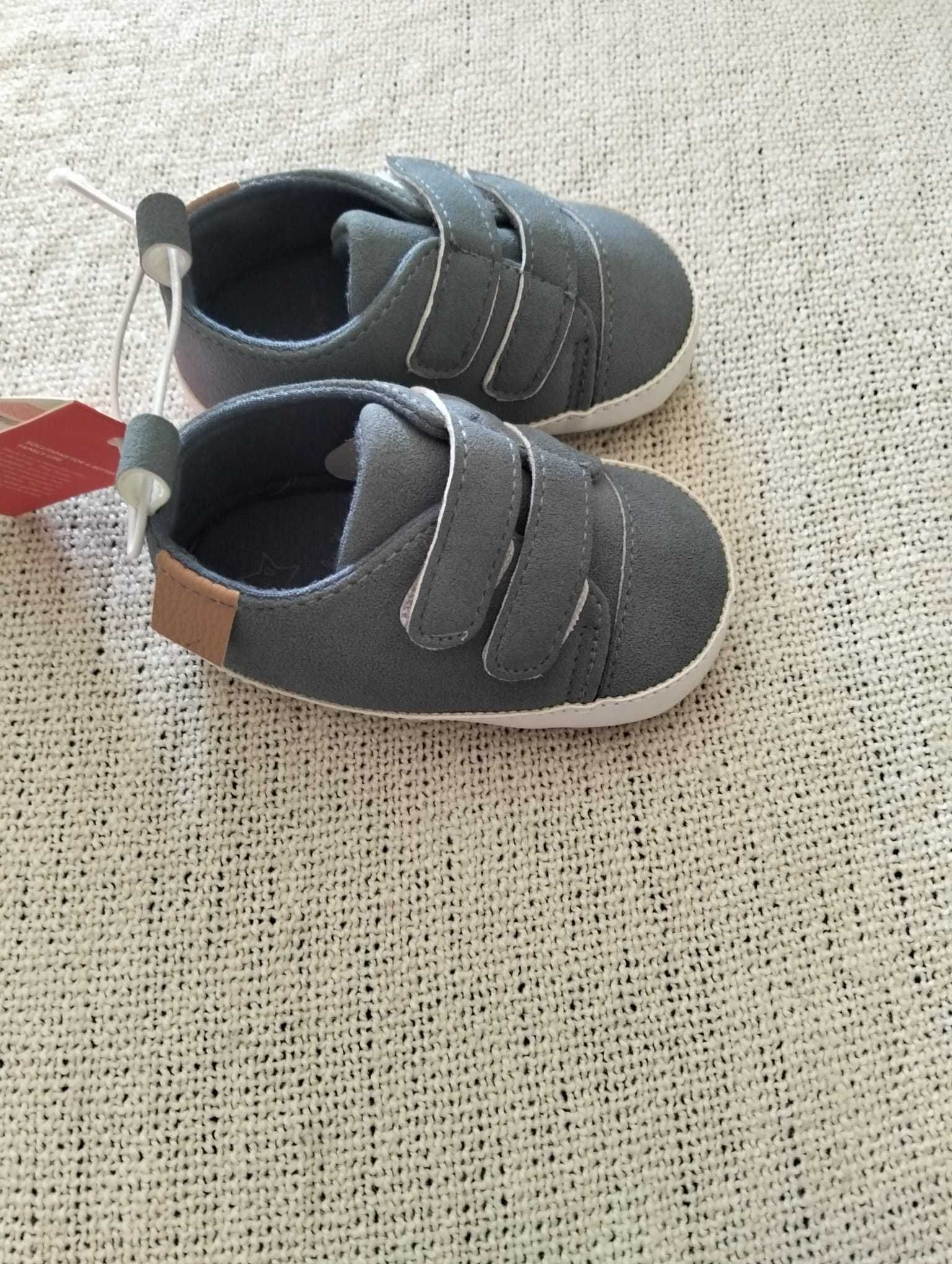 Ténis Zippy bebé de 3-6 meses com velcro