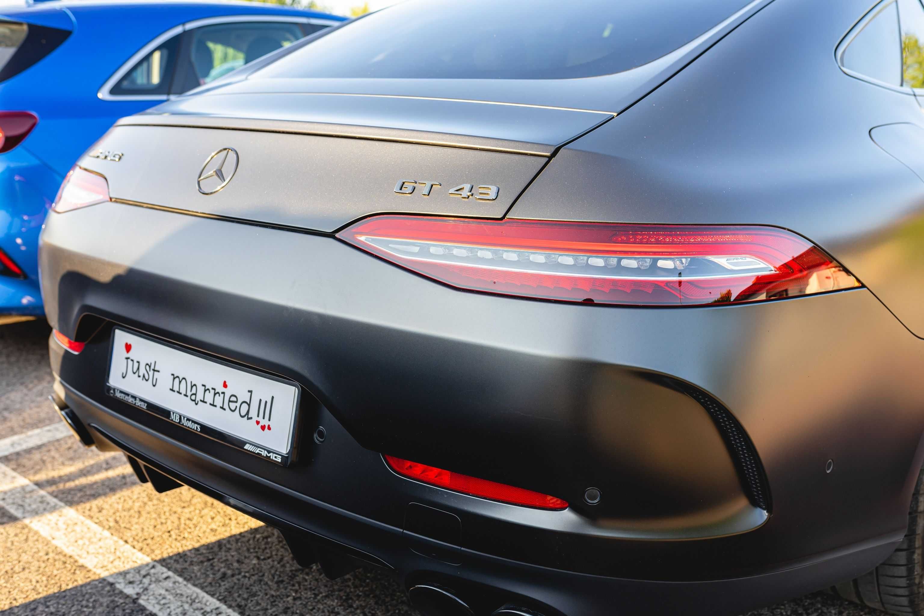 Auto do ślubu Mercedes AMG GT czarny mat Warszawa/BMW X6/Mercedes GLE