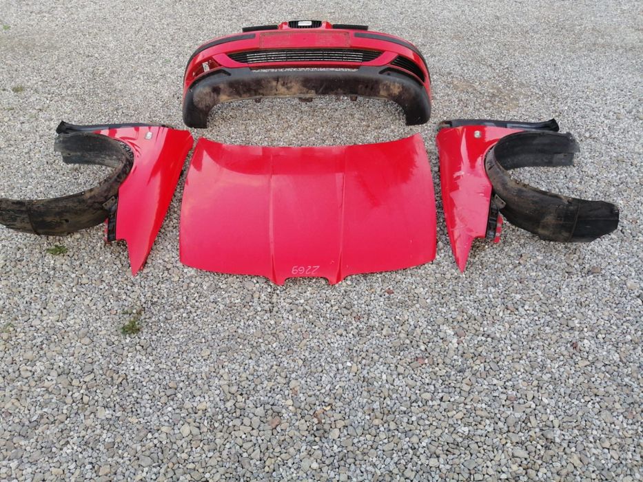 Maska pokrywa silnika zderzak błotnik SEAT TOLEDO 2 II LEON 1 I 1999- 2004 CZERWONA LP3G