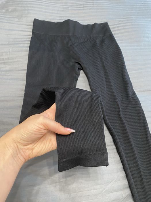Лосини в рубчик розмір М, подовжена жилетка Zara розмір S-M