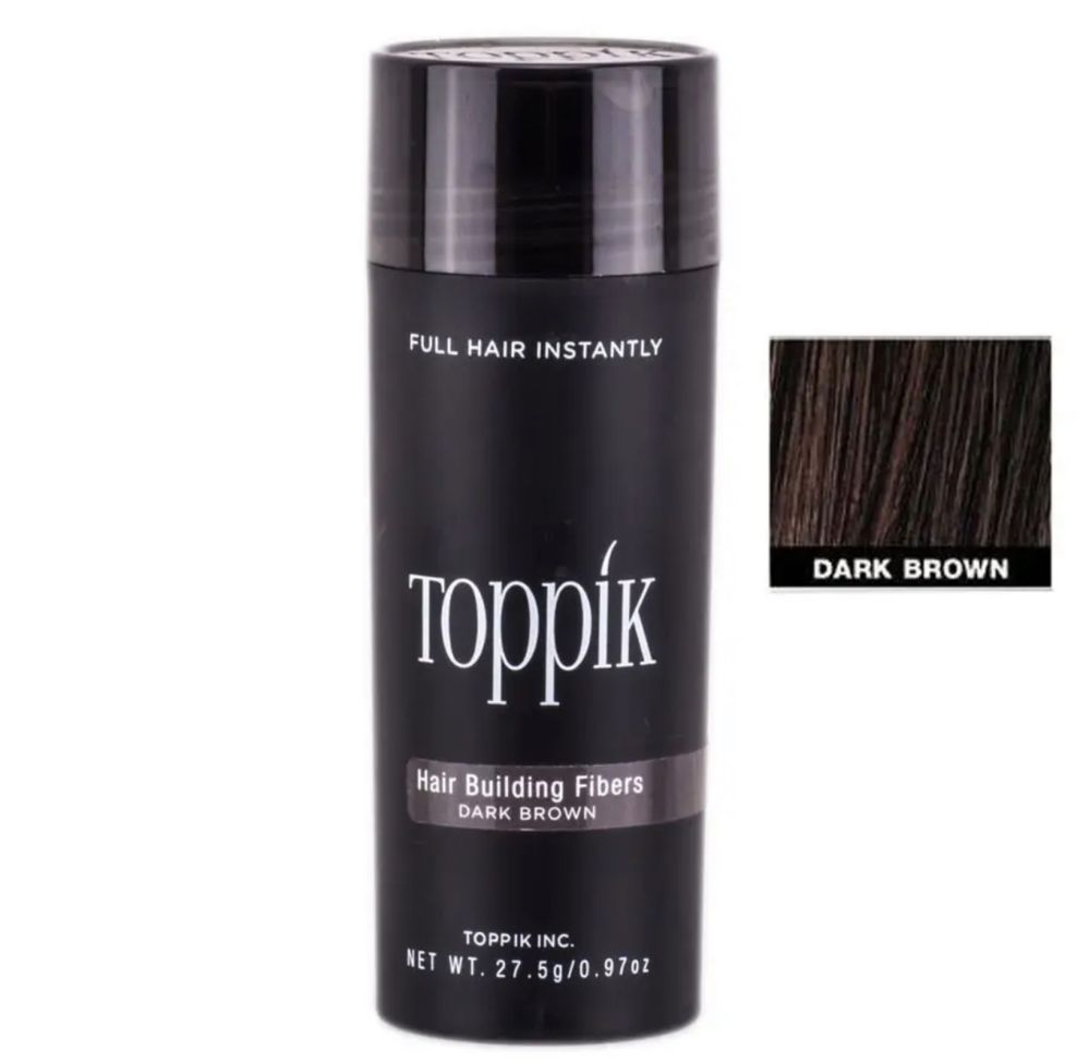 Загуститель для редеющих волос Toppik 27,5 гр. dark brown
