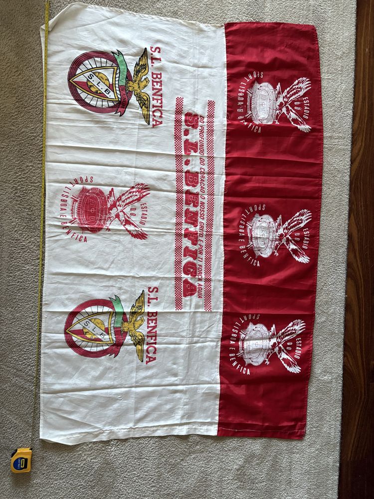 Bandeira antiga grande - Benfica (com Estádio da Luz)