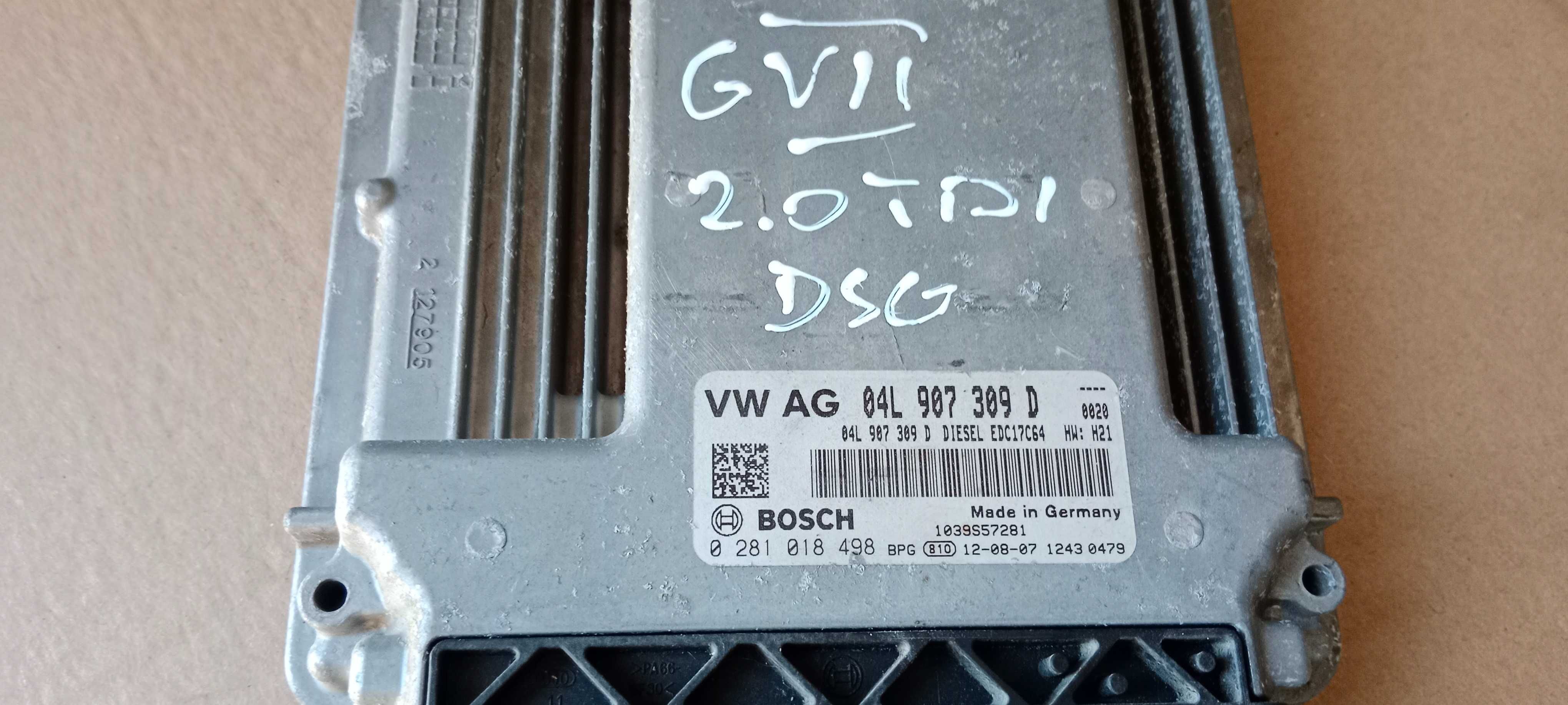Komputer Sterownik Silnika VW Golf VII 2.0 TDI DSG 04L.907.309D