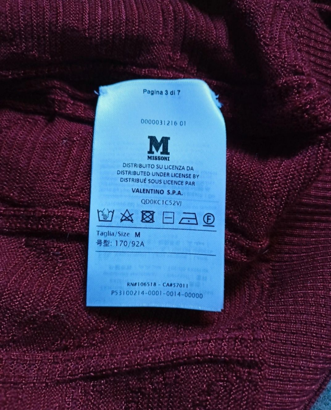 Sweter M Missoni z dodatkiem wełny