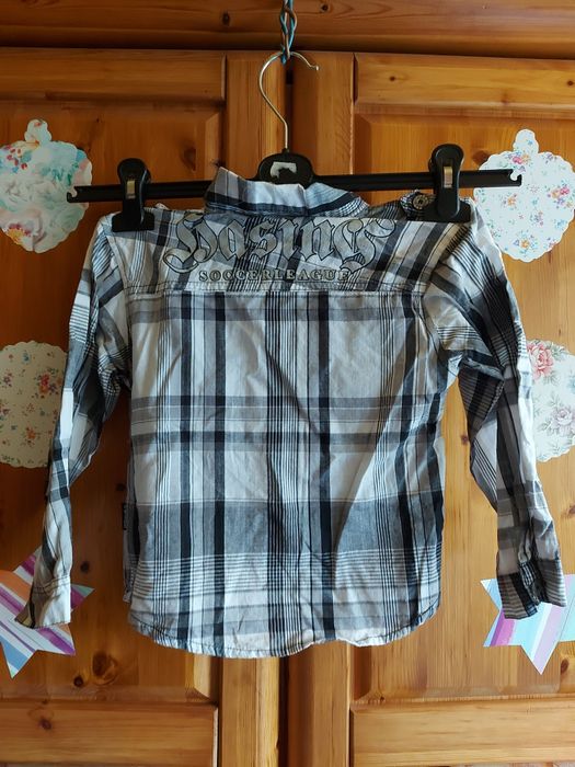 Koszula w kratkę wizytowe dziecięca wiek 18/24/36 firma CEST LAVE