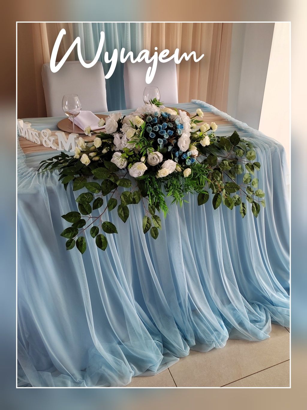 Skirting falbana spódnica do stołu wrzos lawenda fiolet skirt wesele